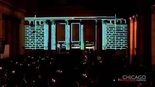 3D Projection Mapping - Laser Light Architectural Tracing Effect
