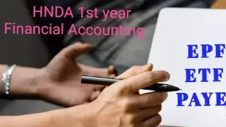Accounting for EPF,ETF and PAYE