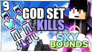 TWO EPIC GOD SET KILLS!! | Minecraft SKYBLOCK #9 (Skybounds)