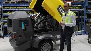 Electric E-Air compressor walkaround