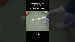 Bigfoot knows how to golf?!  #funny #funnyvideo #funnyshorts #minigolf #minivlog #shorts