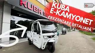Triciclu electric cu cabină KUBA E-KAMYONET, TUK TUK, autonomie 80 km - Moto Start
