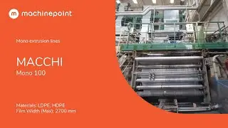 MACCHI Mono 100 Mono extrusion lines | MACCHI Machines
