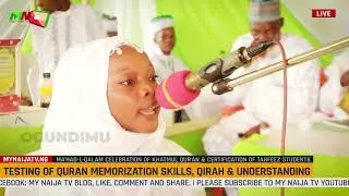 TESTING QURAN MEMORIZATION, QIRAH AND UNDERSTANDING of FAREEDAH OGUNDIMU