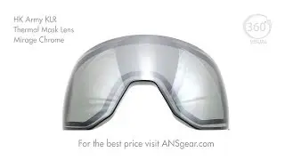 HK Army KLR Thermal Mask Lens - Mirage Chrome - Visual 360