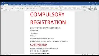 SALES TAX COMPULSORY REGISTRATION  UNDER SALES TAX ACT 1990.COTTAGE INDUSTRY IN SALES TAX.