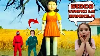 Sono un giocatore di SQUID GAME per la prima volta😱 1 2 3 STAI LÀ contro la bambola cattiva!GAMEPLAY