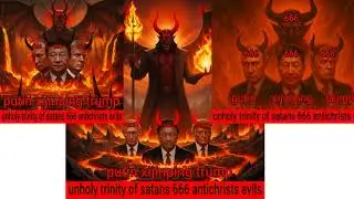 🟥satans trinity 666 antichrists= trump putin xijinping= antichrists 666 trinity of satans🟥