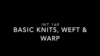Basic Knits, Weft & Warp