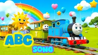 ABC Train Song for Kids | Learn Alphabet A to Z with Happy Train | Nursery Rhymes 10 Minutes