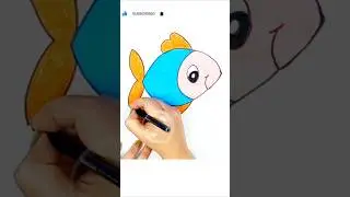 How to draw a cute fish #tinyartist #video #art