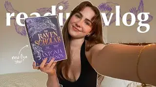 🐦&zwj;⬛🪻 let's read my first book of the year | the raven scholar vlog (mild spoilers)