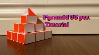 Magic Snake 36 Pcs. Tutorial: How To Make A Pyramid [K&uuml;birik Snake Piramit Yapımı]