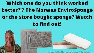 Norwex EnviroSponge vs Store Bought Kitchen Sponge