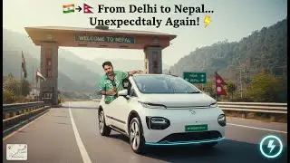 🇮🇳 Delhi to Nepal EV Road Trip After Gen Z Protest ⚡| MG Windsor | Nepal Travel Guide🇳🇵#akkinagpal 