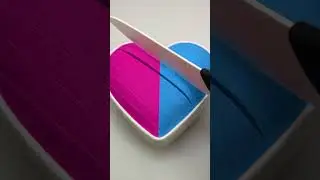 Cutting of soft heart | cutting circle | sponge Cutting | 💞😬👀#shorts#viral#satisfyingvideo#trend