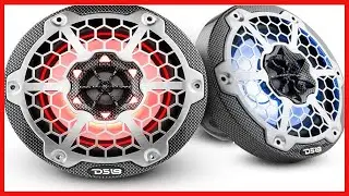 DS18 Hydro CF-65M - High End Carbon Fibre Coaxial Speaker Pair - 2-Way Marine Speaker w/Integrated