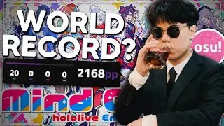 #1 osu! Player Sets a Potential World Record on a hololive EN Song (Mind Craft)