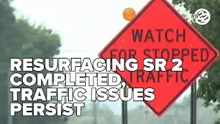 Resurfacing of SR 2 completed, traffic issues persist near Amazon/GM construction site