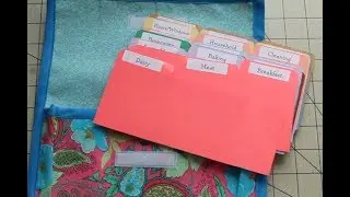 How to Sew Your Own Homemade Coupon Organizer from Fabric - DIY Project