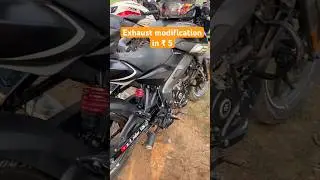 Cheapest exhaust modification EVER #motorcycle #viralshorts #hacks