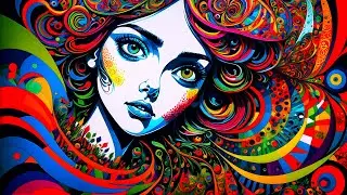 The Abstraction of Emotions, AI Generated Created Art Animation Video by Artificial Intelligence