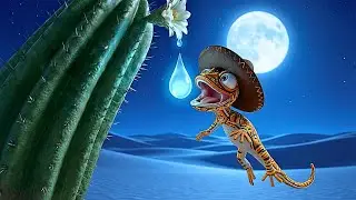 oscar lizard accidently get cactus juice #asmr #viral