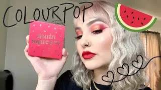 COLOURPOP MAIN SQUEEZE REVIEW & FIRST IMPRESSIONS / RED MONOCHROMATIC MAKEUP TUTORIAL