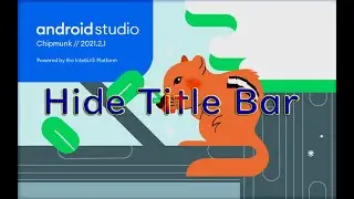 android studio how to hide title bar