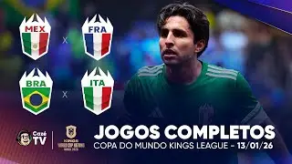 AO VIVO: MÉXICO X FRANÇA! NA SEQUÊNCIA TEM BRASIL X ITÁLIA | COPA DO MUNDO KINGS LEAGUE 2026