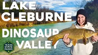 We hit TWO Texas State Parks in ONE weekend! Lake Cleburne and Dinosaur Valley.