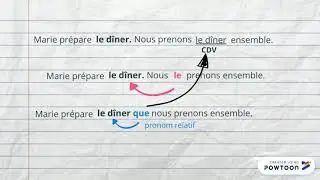 Le pronom relatif QUE (Vid&eacute;o 2)