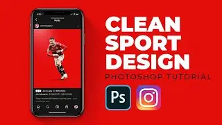 How to Create a Clean Sports Poster - Photoshop Tutorial