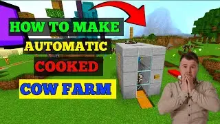 Minecraft me automatic cooked cow farm kaise banaye,how automatic cooked beef farm in minecraft