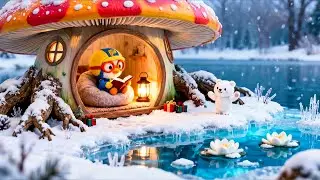 A Quiet Winter Day by the Lake ❄️☕ Jazzy Lofi Beats for Study, Focus & Relaxation