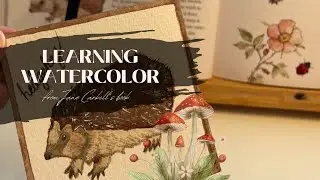 Beginner Watercolor Tutorial | Hedgehog from Watercolor in the Woods by Jane Carkill