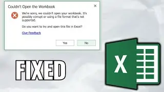 [FIXED] Excel Cannot Open the File Because the File Format or File Extension is Not Valid