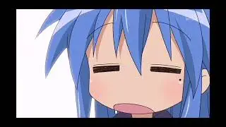Izumi Konata dozed off for the entire hour@Lucky☆star