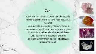 Conceitos básicos de Mineralogia - Parte 2