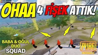 OHAA 4 FİŞEK ATTIK ! BURAK GAME SOLO SQUAD PUBG MOBİLE