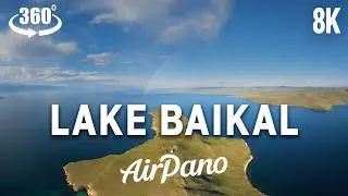 Baikal Lake, Russia. 360° video in 8K