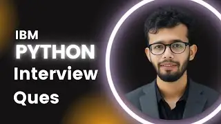 Python Interview Question | IBM | Data Analyst | Data Science | Udit Soni