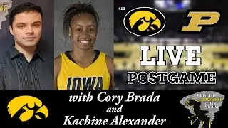 IOWA - PURDUE POSTGAME with Kachine Alexander / Iowa Women's Basketball Postgame / BIG TEN WBB