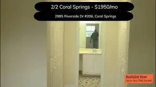2985 Riverside Dr, Unit 206, Coral Springs, FL 33065 - $1950/mo