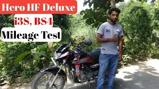 Hero HF Deluxe i3S BS4 Mileage Test