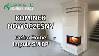 Kominek nowoczesny - Defro Home Impuls SM BP - Damaro Kominki i Piece - Kominki Śląsk / Rybnik
