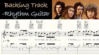 MY OH MY | SLADE | - Rhythm Guitar | Backing Track | Play Along | Sheet Music & TAB