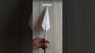 SPEAR ORIGAMI| HOW TO MAKE PAPER SPEAR WEAPON CRAFT| STEP BY STEP FOLDING| ARTWORK