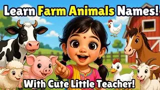 Farm animals| kids learning video
