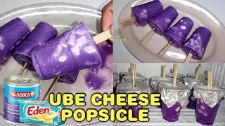 UBE CHEESE POPSICLE ICE CREAM [ NO CREAM, NO MIXER ]